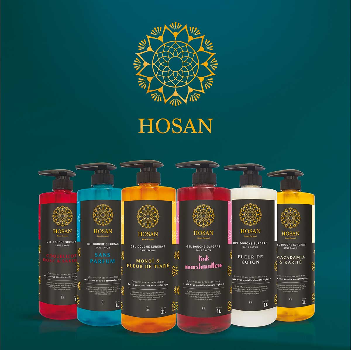 HOSAN vos gels douche qui allient plaisir et hygiène Leader Réunion